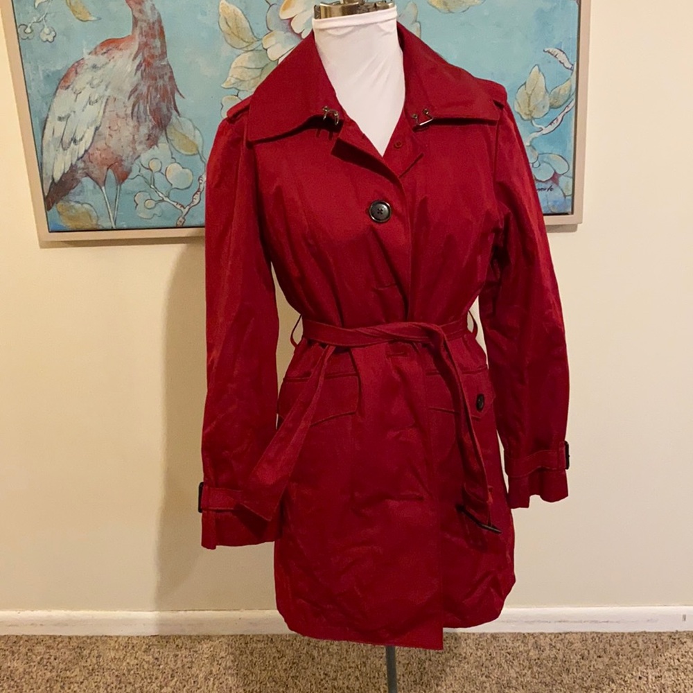 Michael Kors petite belted trench coat